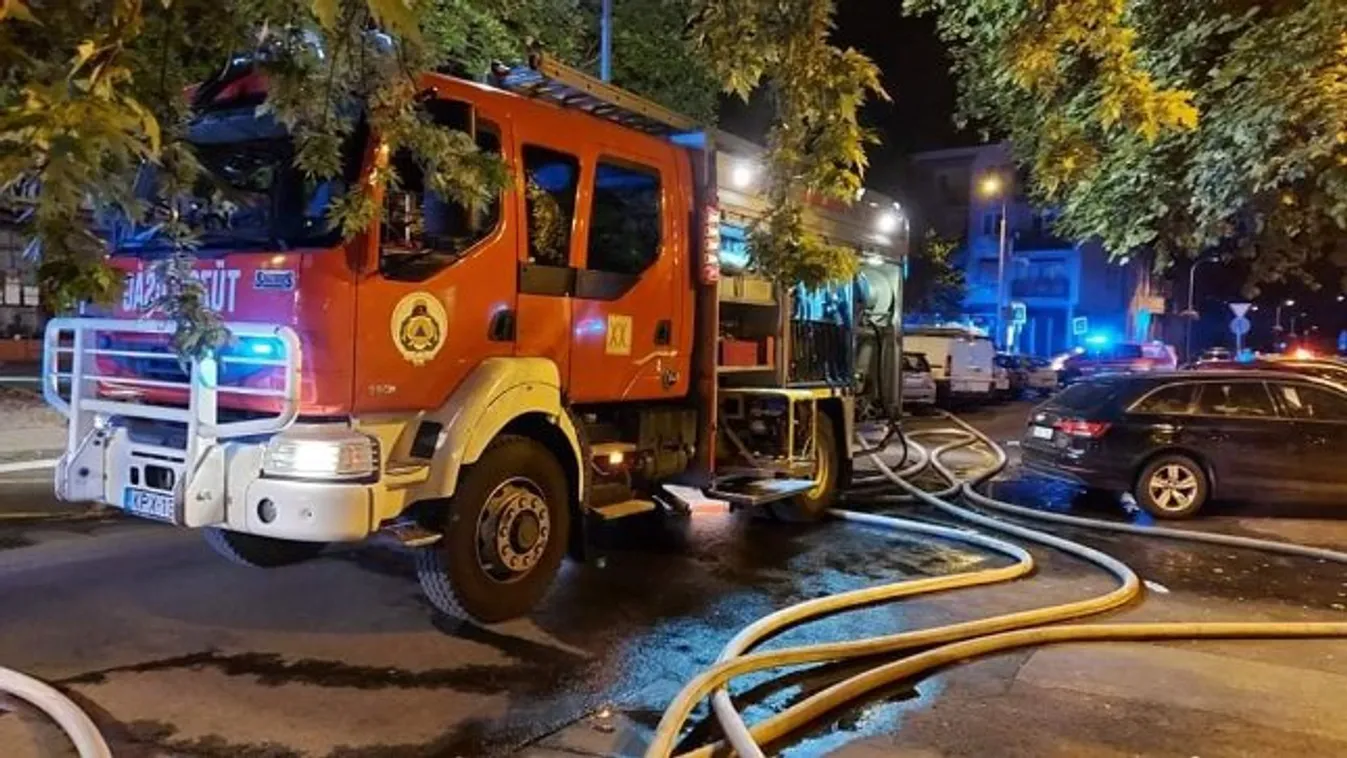 Dráma a budapesti éjszakában, riasztották a tűzoltókat