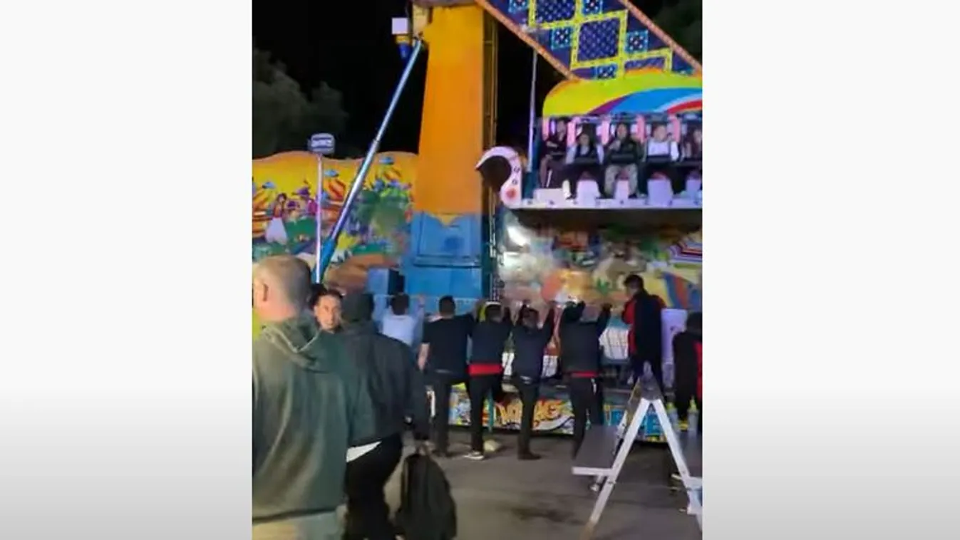 Megrázó képsorokat rögzítettek: kitört a pánik a vidámparkban, az emberek életéért küzdöttek