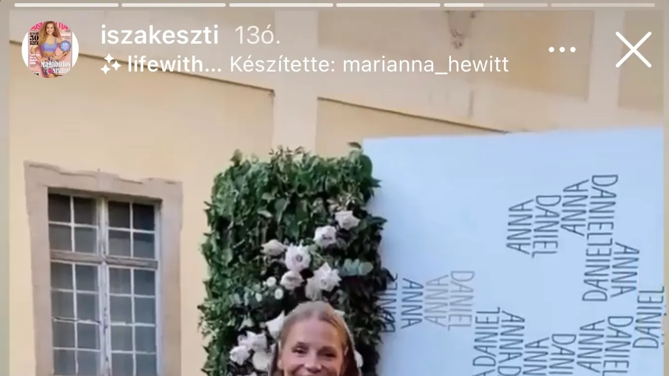 Ilyen gyönyörű volt az esküvőn Iszak Eszter, de Gyurta Dani is nagyon fess