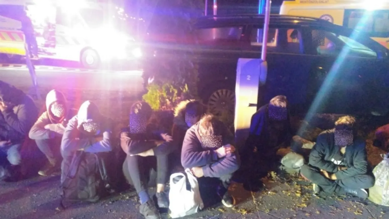 Karambolozó migránsokat fogtak el a rendőrök Magyarországon