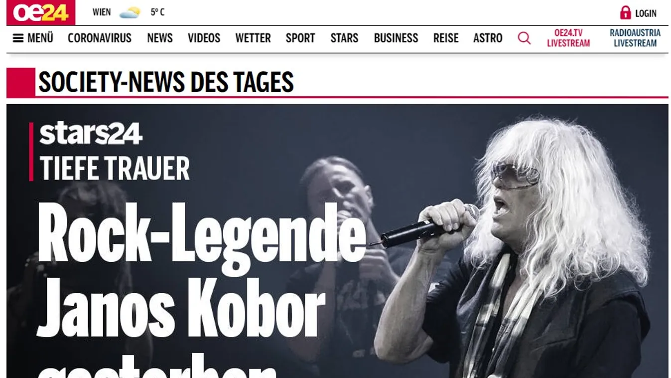 Könnyfakasztó: Kóbor János halálával vannak tele a legolvasottabb külföldi oldalak