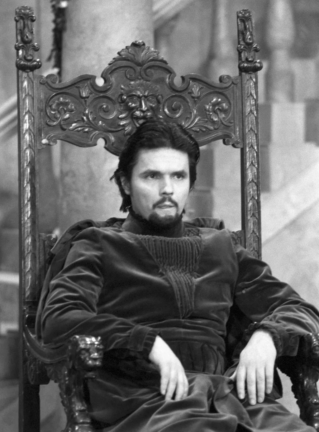 Budapest, 1979. március 12. Oszter Sándor a Balázs Béla Az utolsó nap címû mûvébõl készülõ tévéjáték forgatásán. A rendezõ Meczner János. MTI Fotó: Friedmann Endre