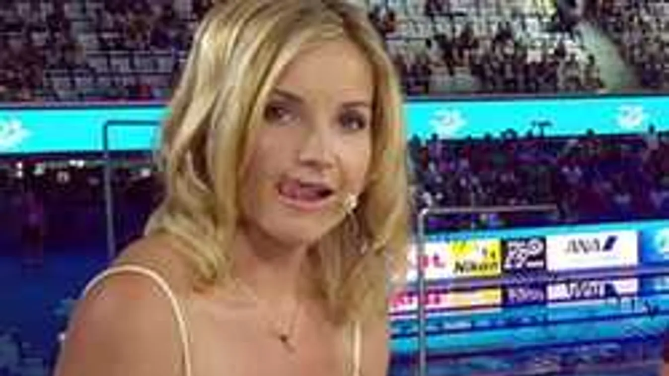 Megőrültek a nézők a vizes vb tudósítójának dekoltázsától