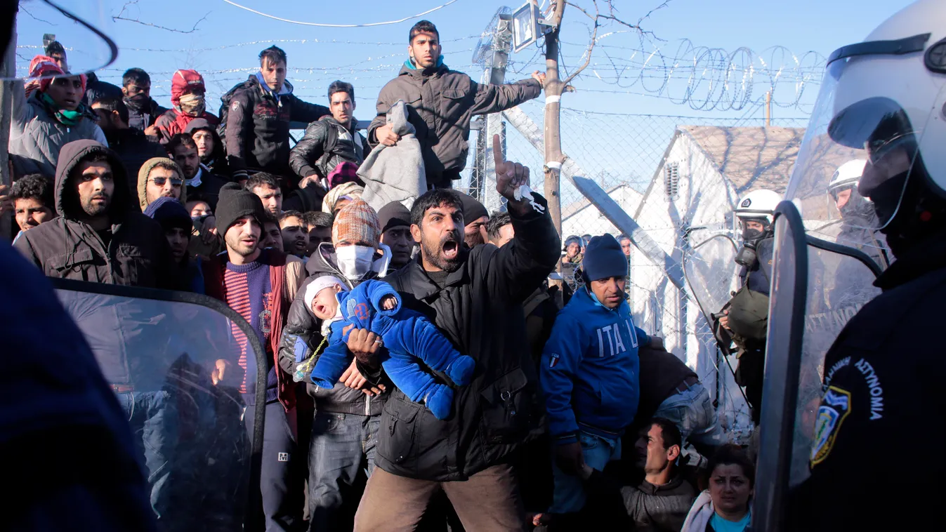 Migrants Clash With Police At Greek-Macedonian Border