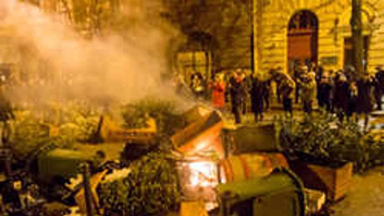 Agresszív politikai aktivisták vettek részt a budapesti tüntetésen