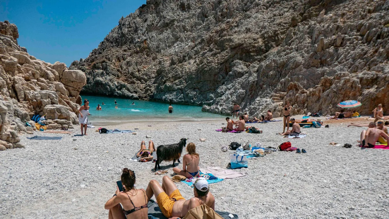 Tourism In Greece - Secret Seitan Limania Beach In Crete Island