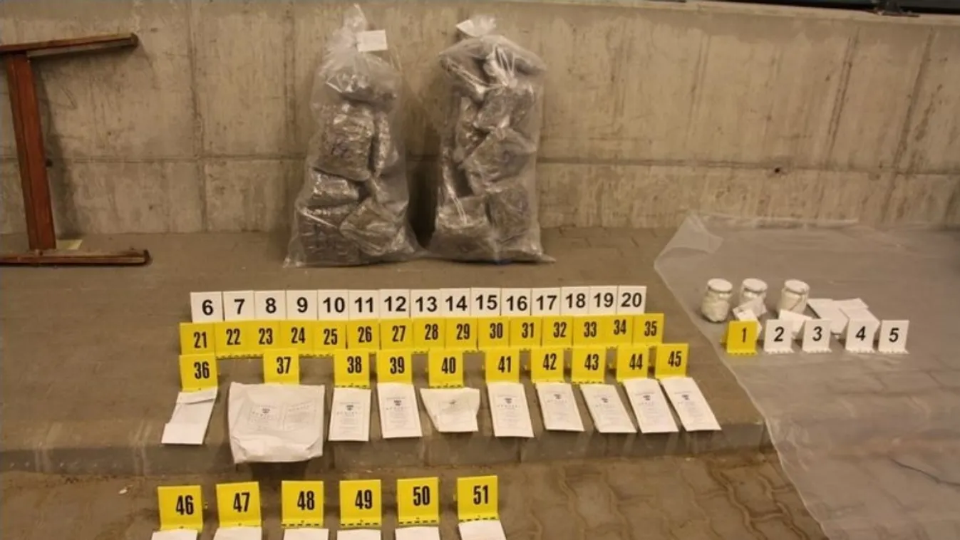 Óriási drogkereskedő hálózatot derített fel a magyar rendőrség