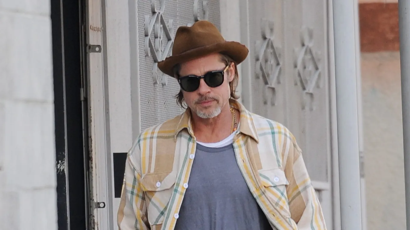 Brad Pitt at his art gallery