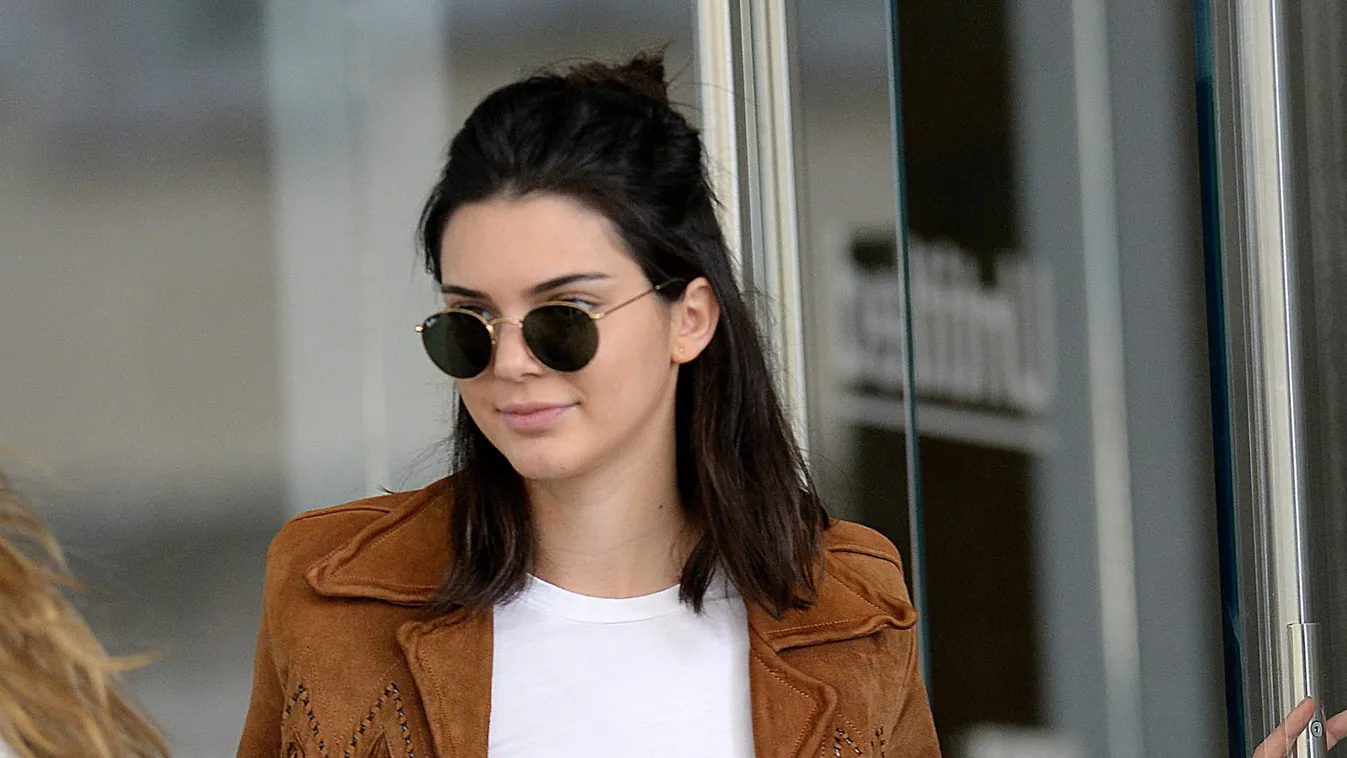 Kendall Jenner shows off her famous midriff