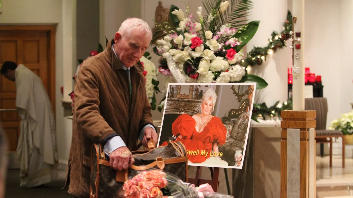 Zsa Zsa Gabor's memorial service is lead by loving widow Prince Von Anhalt