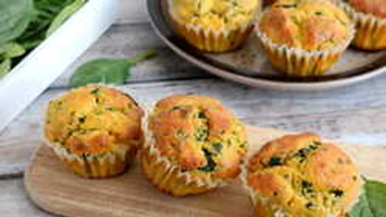 4 g szénhidrát: Spenótos szuper-muffin a diétázók legújabb kedvence