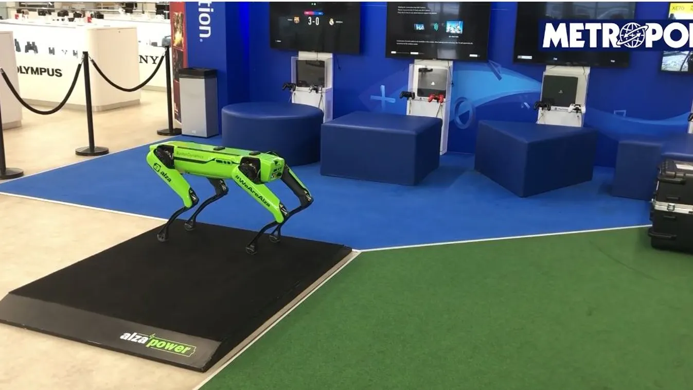 Ül, fekszik, nem ugat: így parádézik a robotkutya Magyarországon