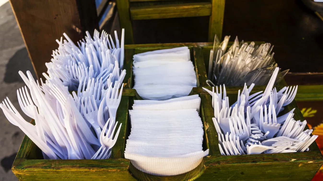 Plastic,Cutlery,And,White,Napkins.,Disposable,Tableware