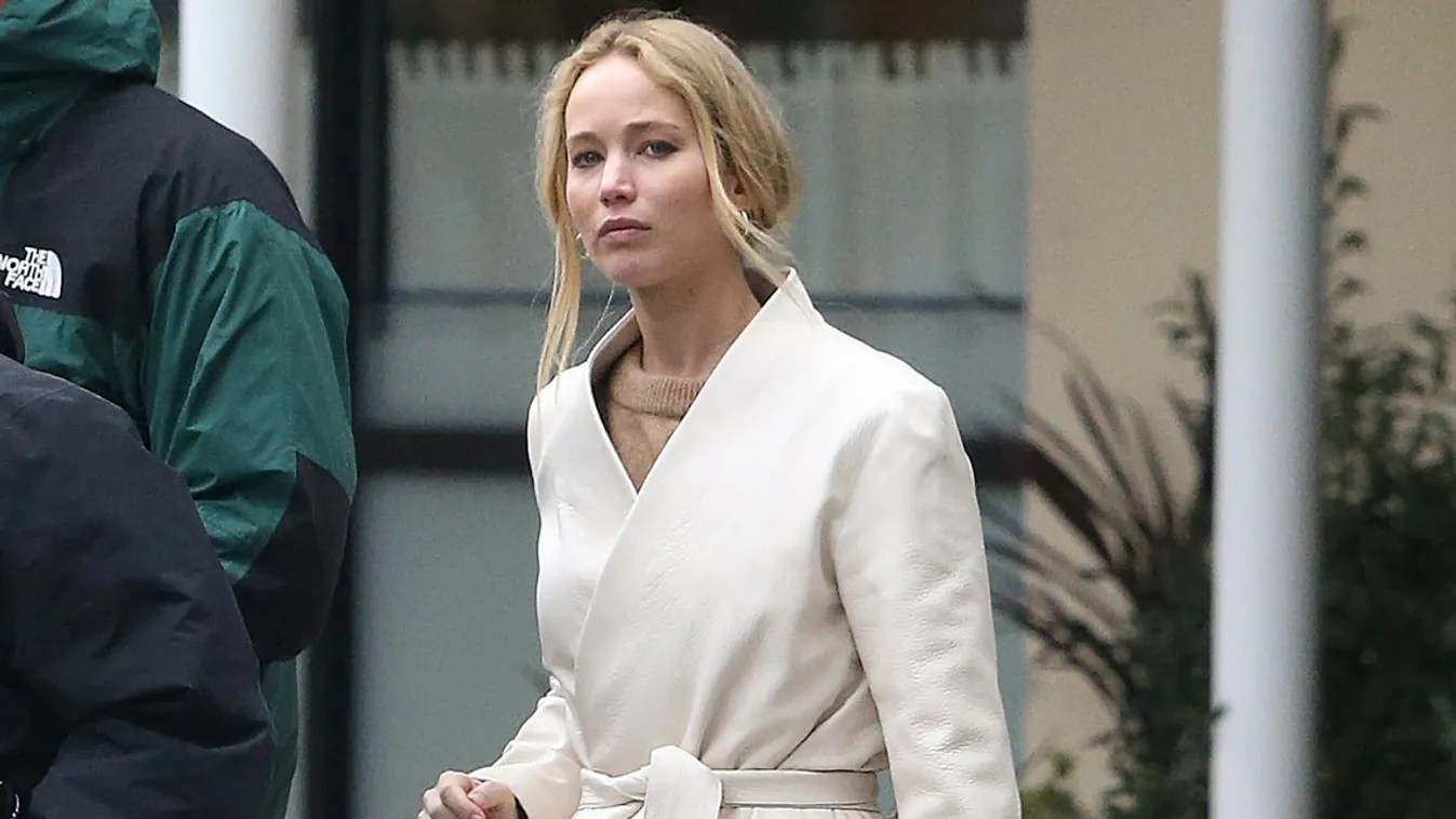 EXCLUSIVE: Newlyweds Jennifer Lawrence and Cooke Maroney Check out an Exhibit at MOMA in New York City.