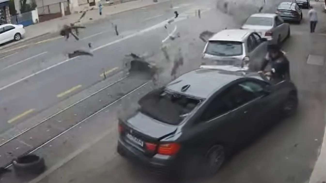 Sokkoló videó: hihetetlen, de túlélte ezt a brutális balesetet a gyalogos