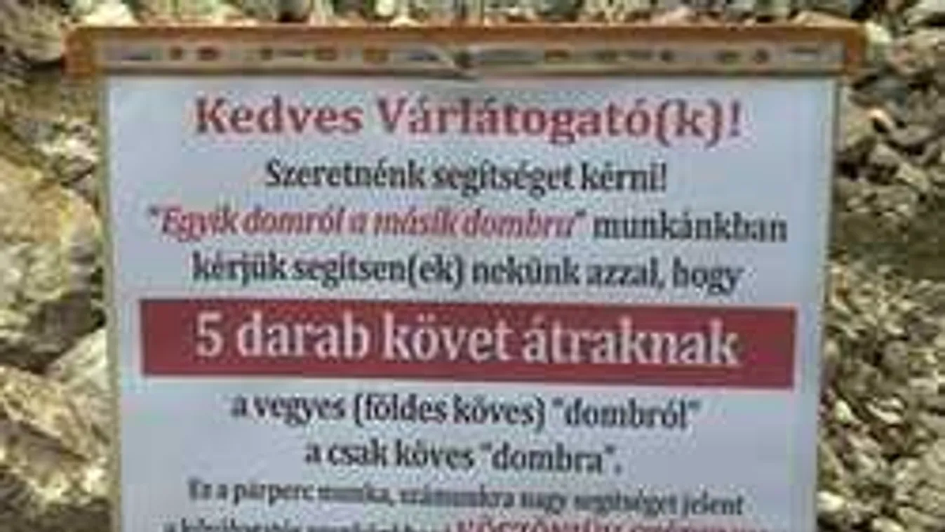 Nem hiszed el: turisták segítenek a várépítésnél