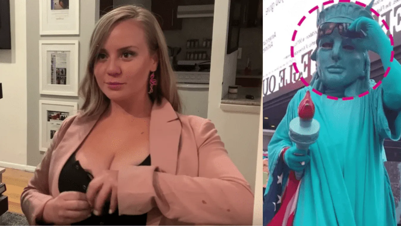 Kamerát rejtett dekoltázsához a nő, durva, hányan bámulták a mellét