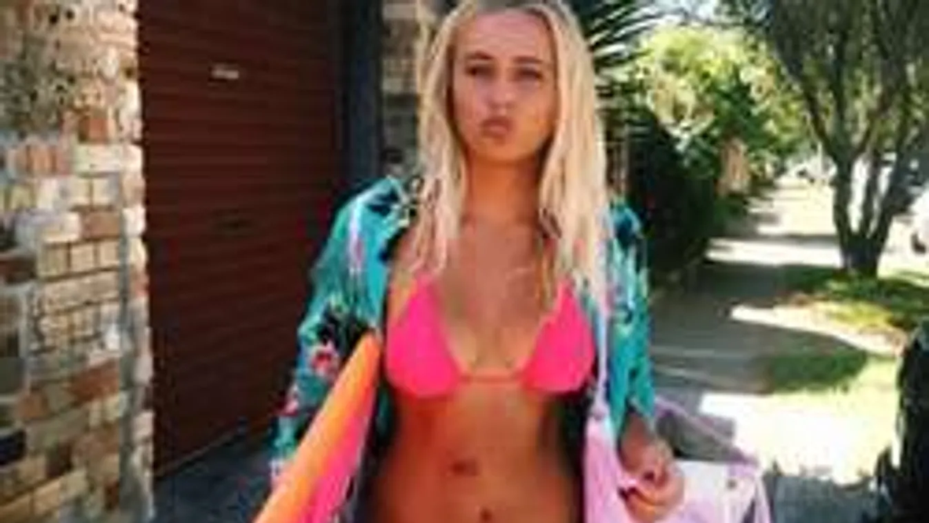 Szörfön érkezett a Forma-1 szépsége - videó