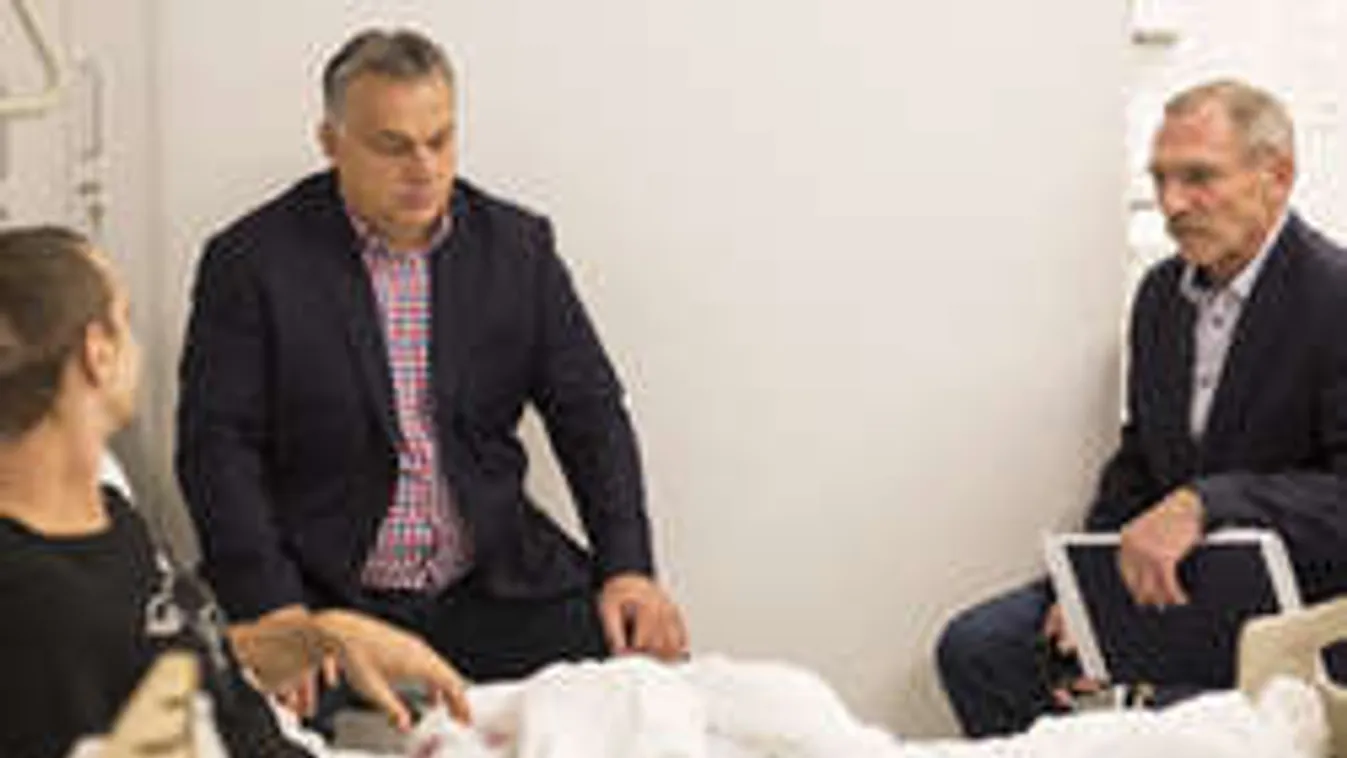 Orbán Viktor meglátogatta a Teréz körúti robbantás sérültjeit