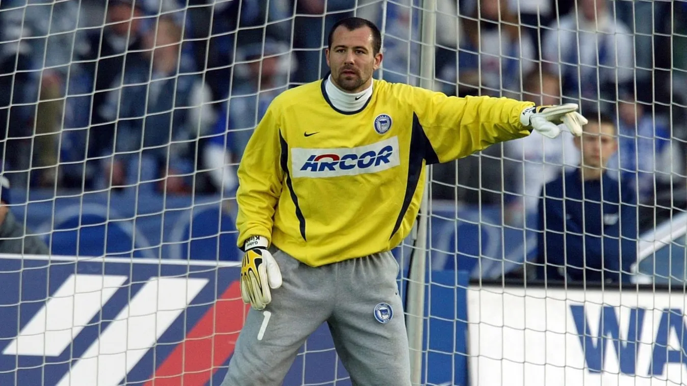 Király Gábor a Hertha kapujában