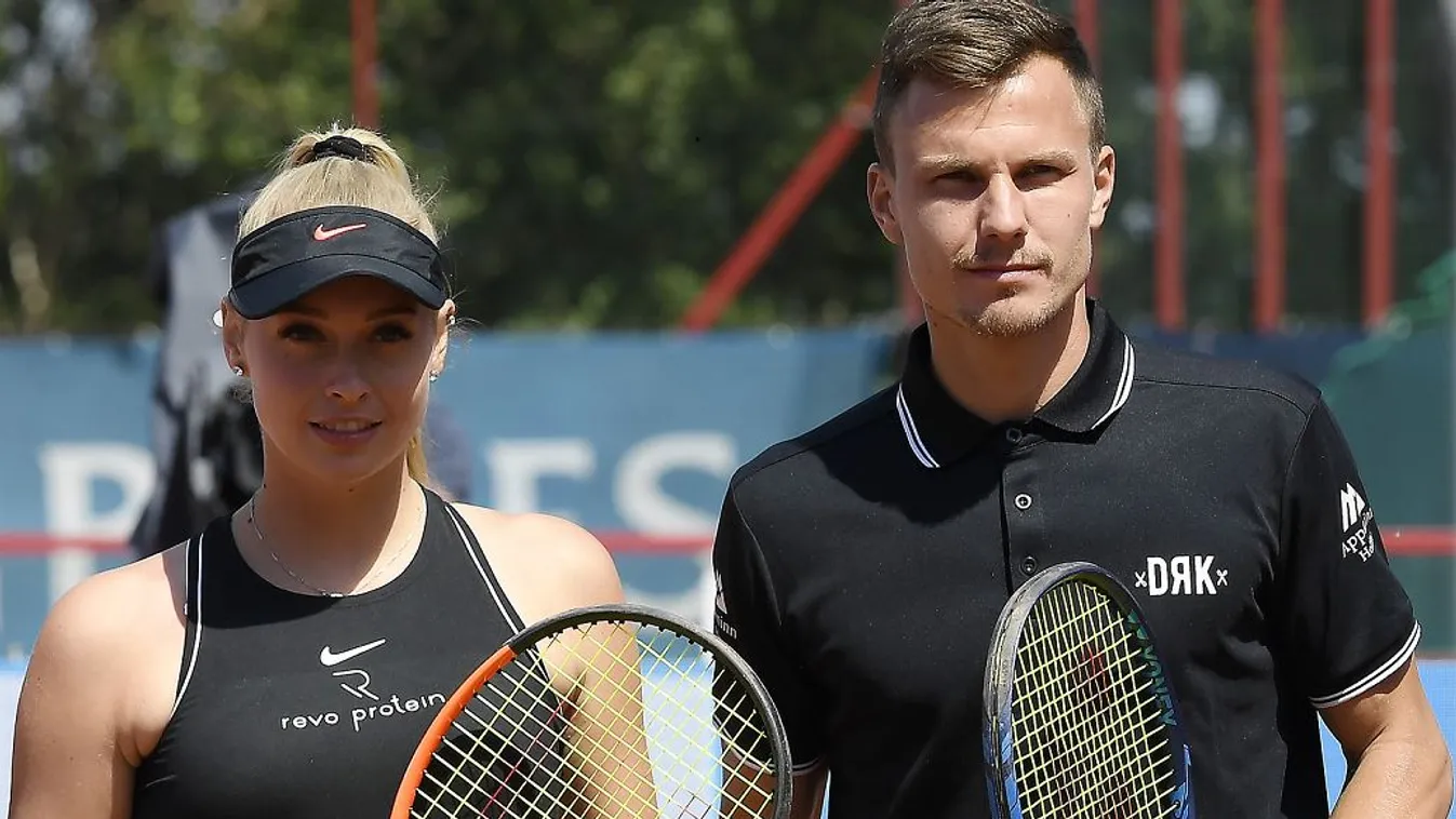 Stollár Fanny és Fucsovics Márton a tavalyi Budapest Kupán