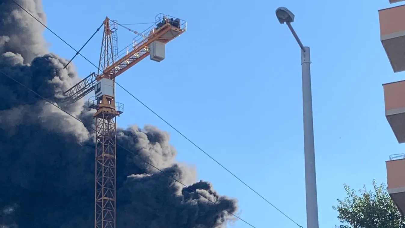 Megrázó felvétel érkezett az angyalföldi tűzről