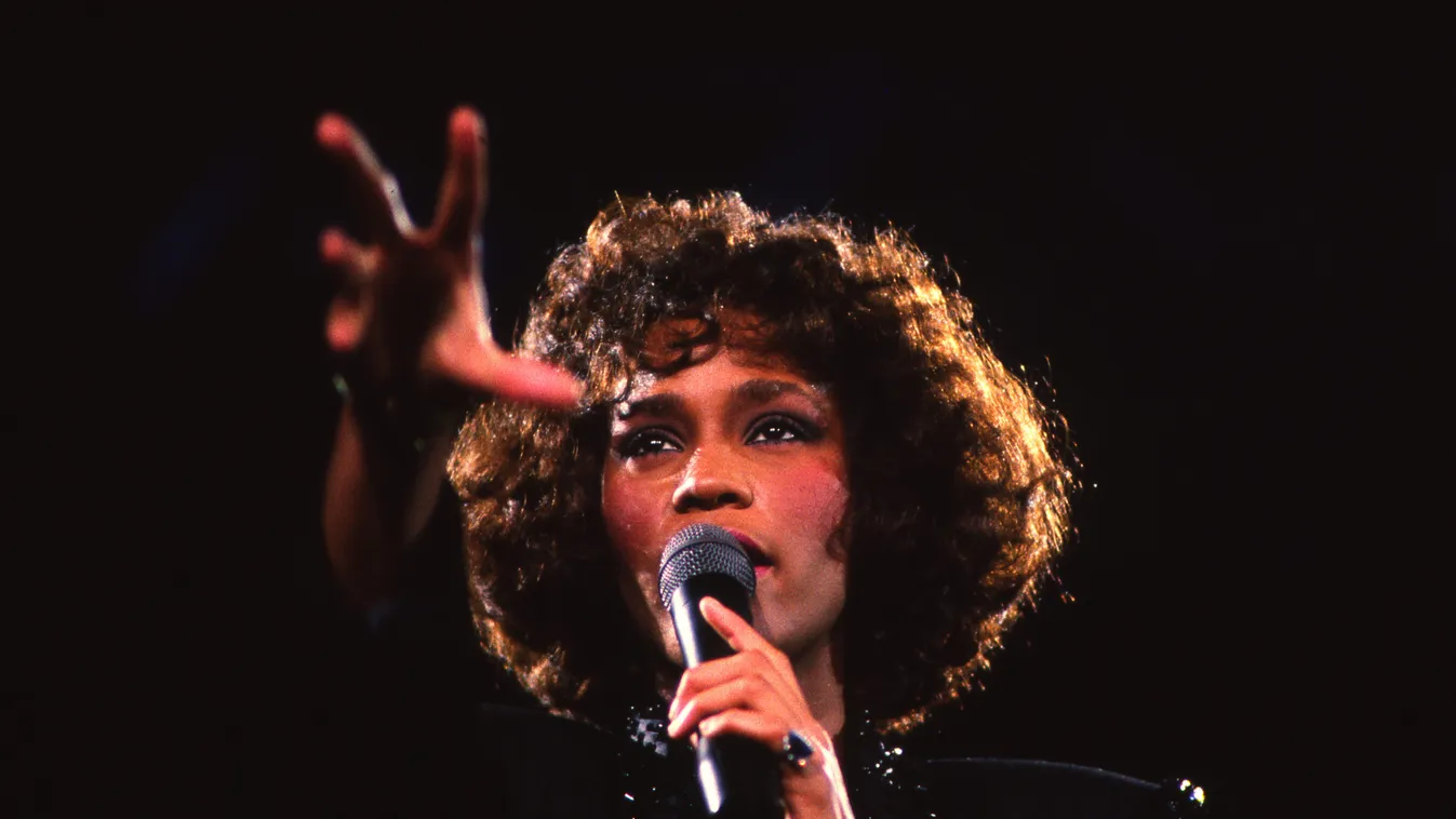 Whitney Houston pictured in Rome 1989
