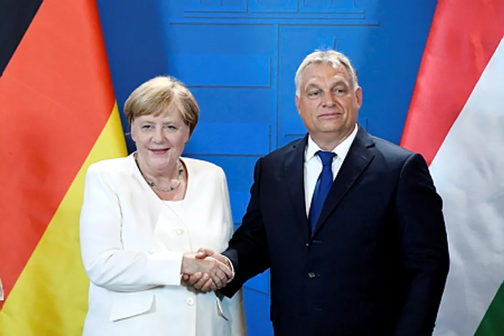 Angela Merkel német kancellár és Orbán Viktor magyar kormányfő