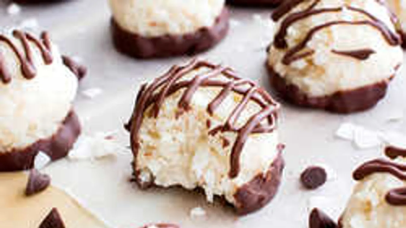 Kókuszos mascarpone bomba csorgatott csokival