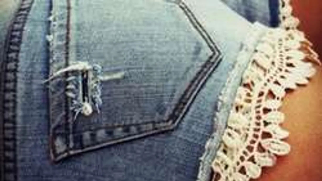 Szuper ötletek: így dobd fel csipkével a régi farmerod!