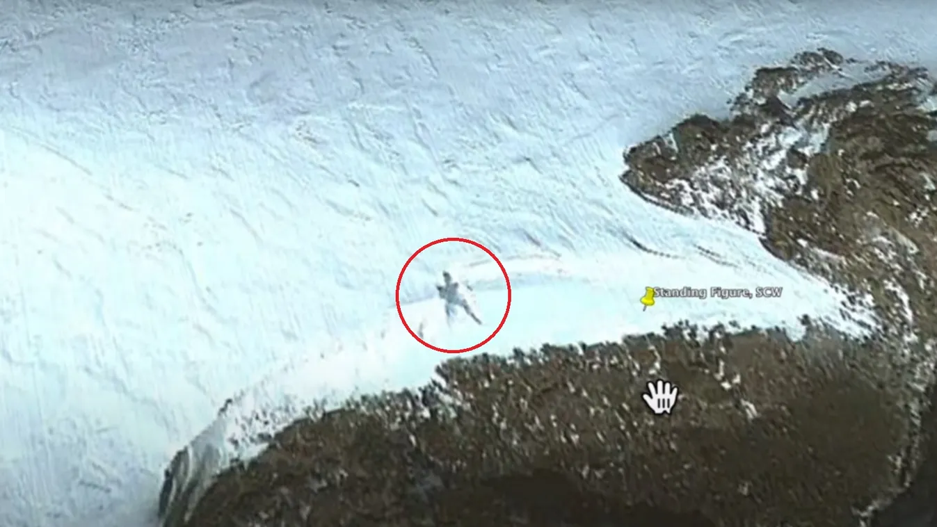 Rejtélyes 20 méteres lény alakját fedezték fel az antarktiszi hóban – videó