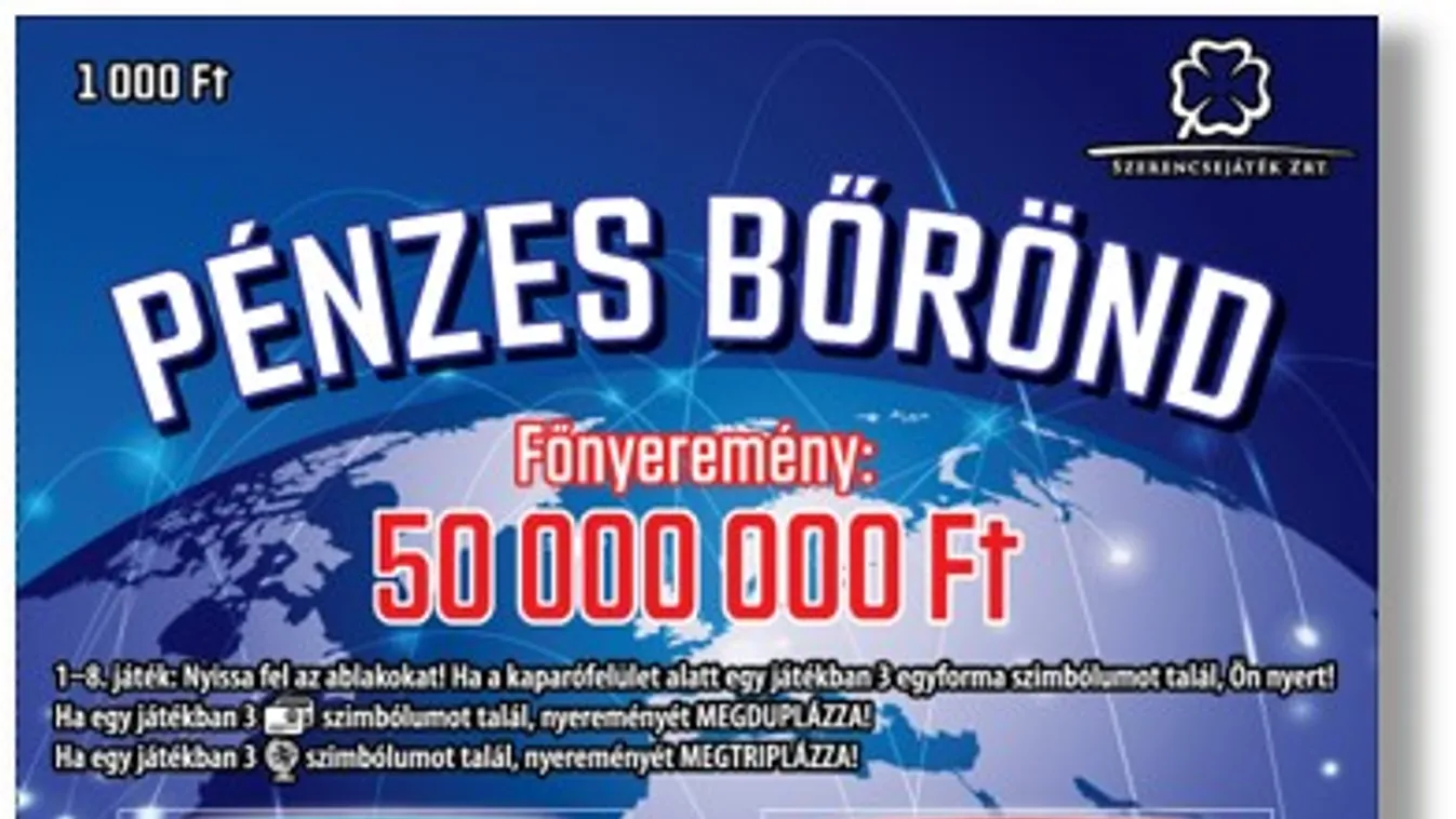 Egy bőröndnyi pénzt érhet a legújabb sorsjegy