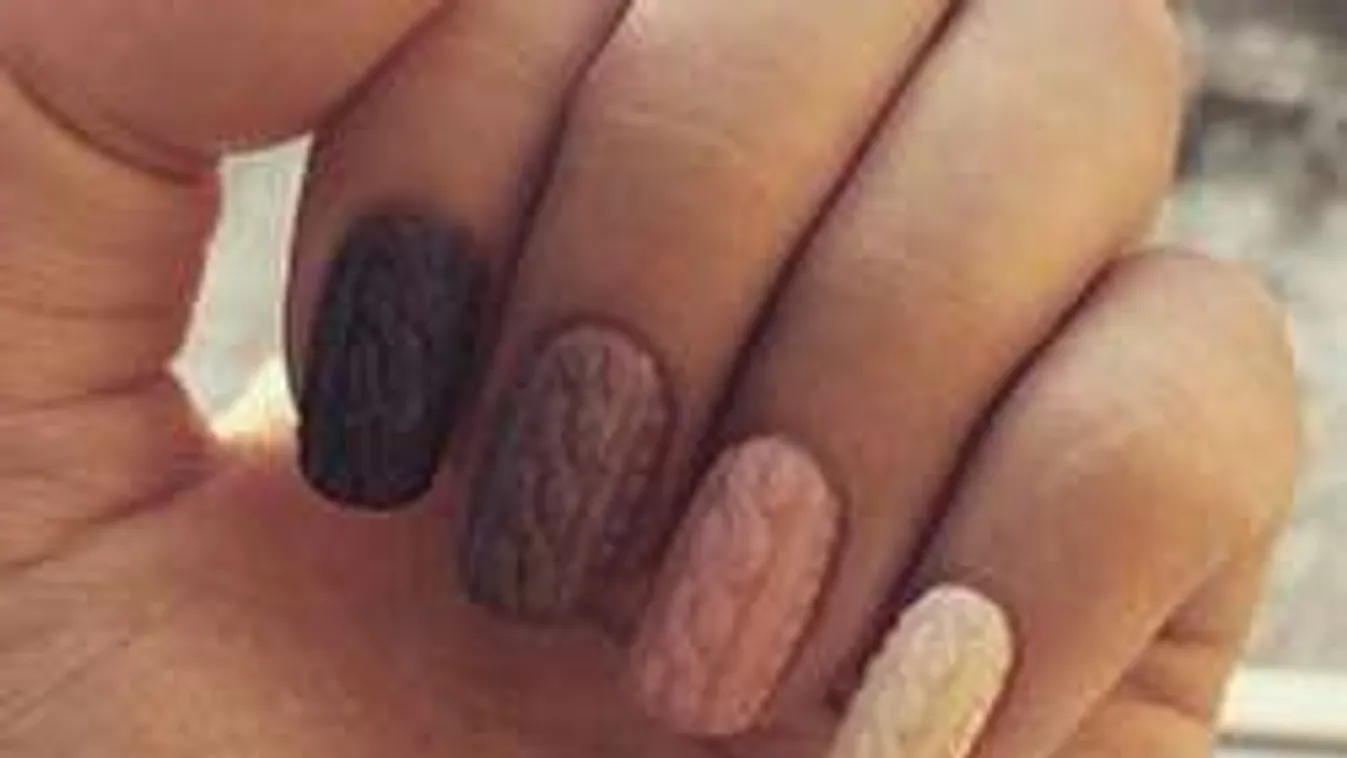 Pulóver mintás köröm, a tél legnagyobb dobása