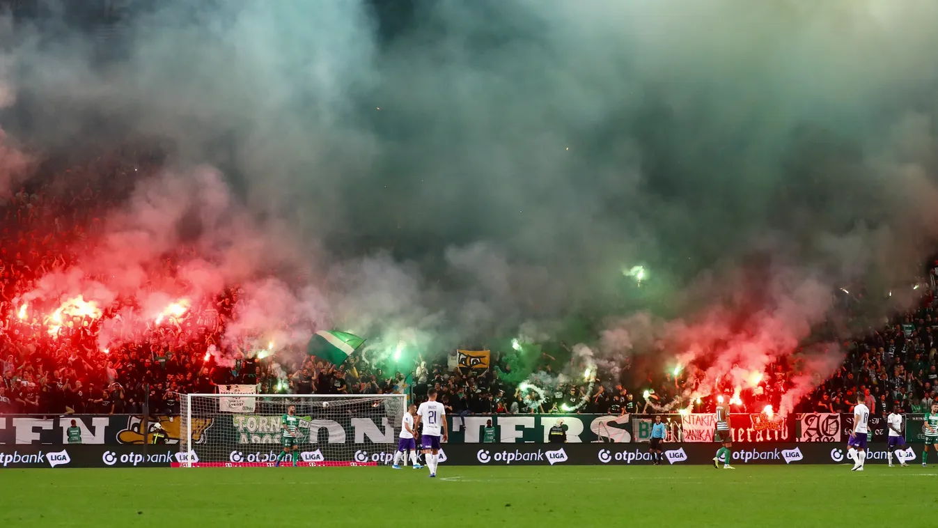Lángolt a lelátó, rekordot döntött a Fradi