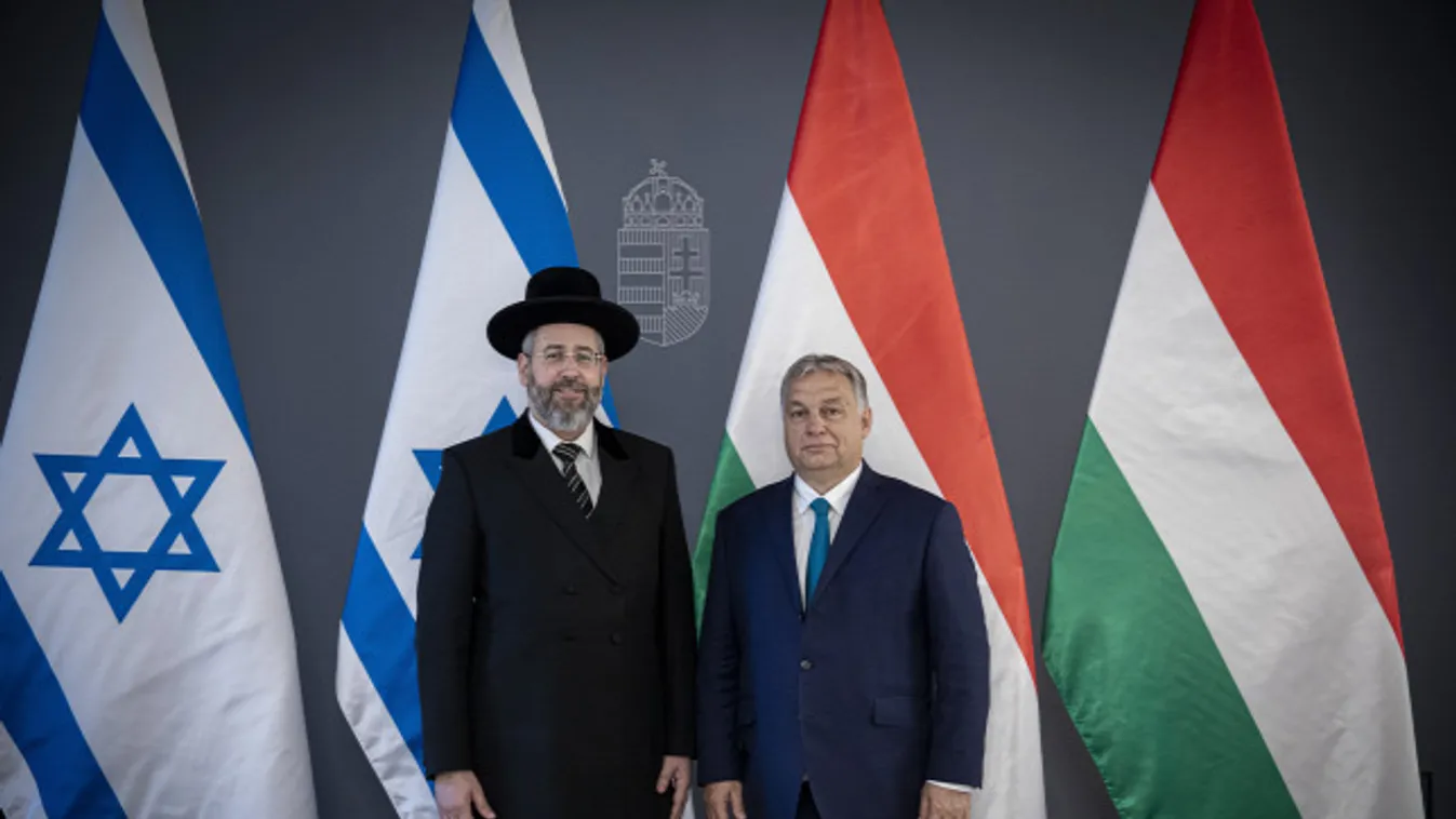 Orbán Viktor Izrael askenázi főrabbiját fogadta
