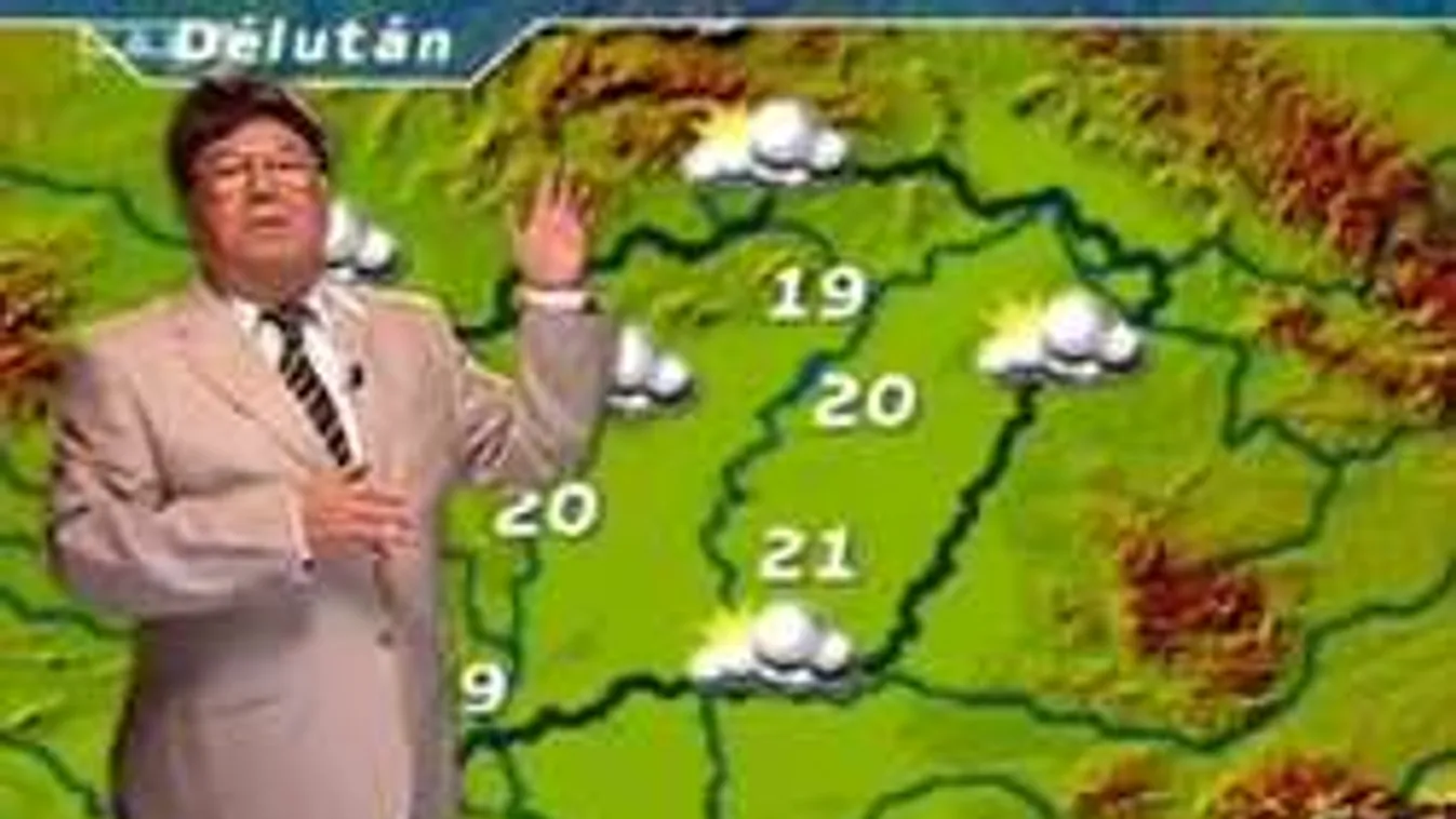 Mai időjárás-jelentőnk: Gálvölgyi János. Minden bejön, amit mond!