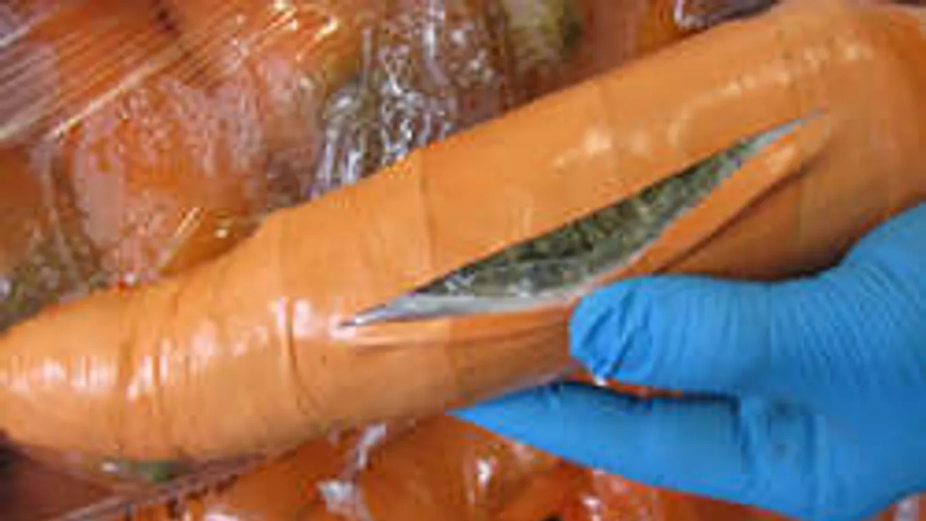 Marihuánát rejtettek a sárgarépába