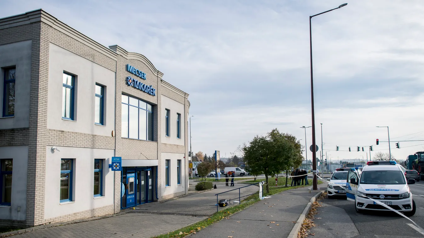 Újabb részletek a pécsi bankrablásról, fotók a helyszínről