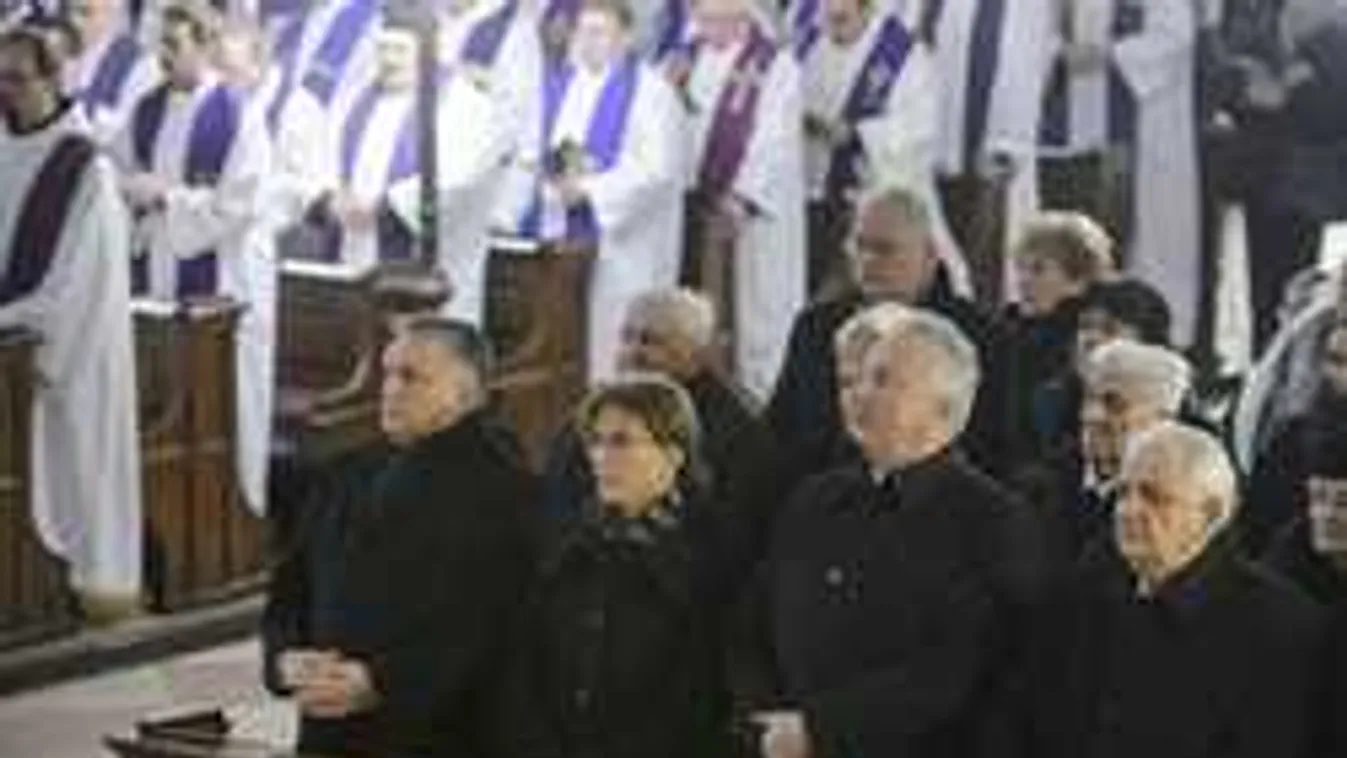 Gyászszertartásra ment Orbán Viktor, így búcsúztatták az egri érseket
