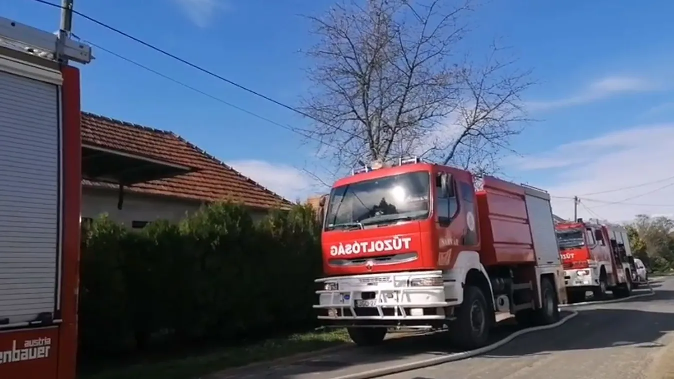 Dráma: égő házból mentette ki az anyuka a 2 éves kisgyereket, mentőhelikopterrel vitték a győri kórházba