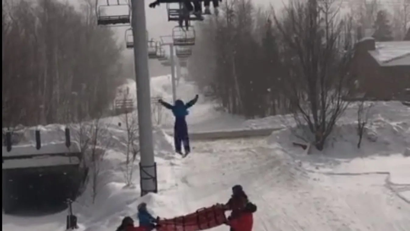 Lezuhant a sífelvonóról a kislány