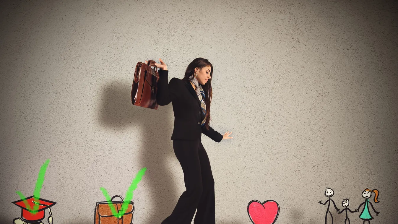 Stages,Of,Work,And,Life,Of,Businesswoman