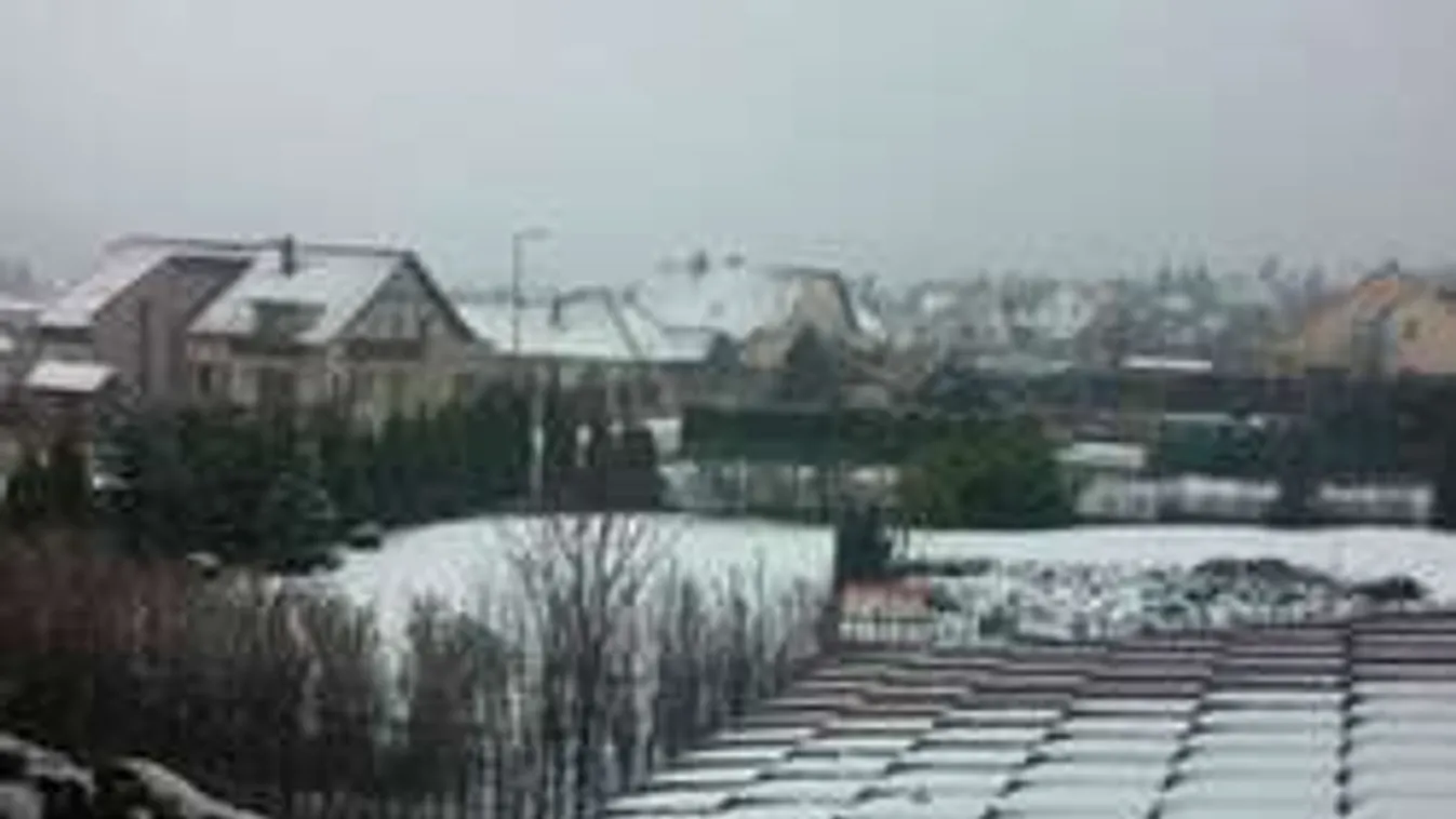 Hó lepte el Budapest környékét!