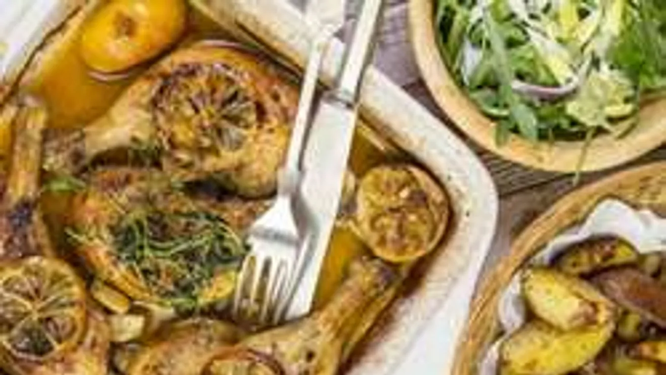 Citromos-zöldfűszeres görög csirke