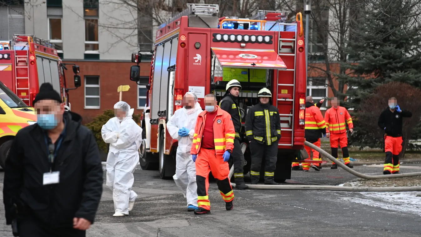 Tűz a Szent Imre kórházban: megérkeztek az első helyszíni fotók