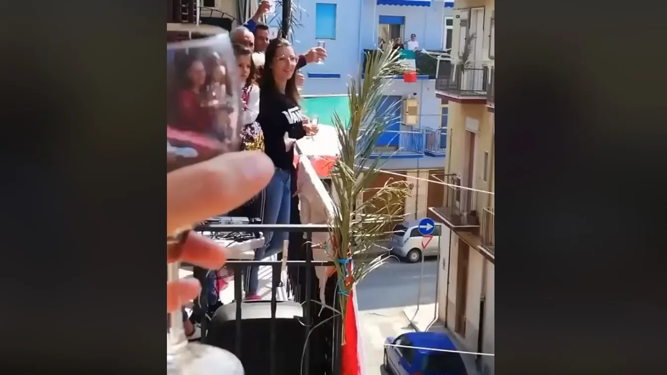 Az olaszok már megint megmutatták: elképesztő bulit tartottak a szomszédokkal karanténban is – videó