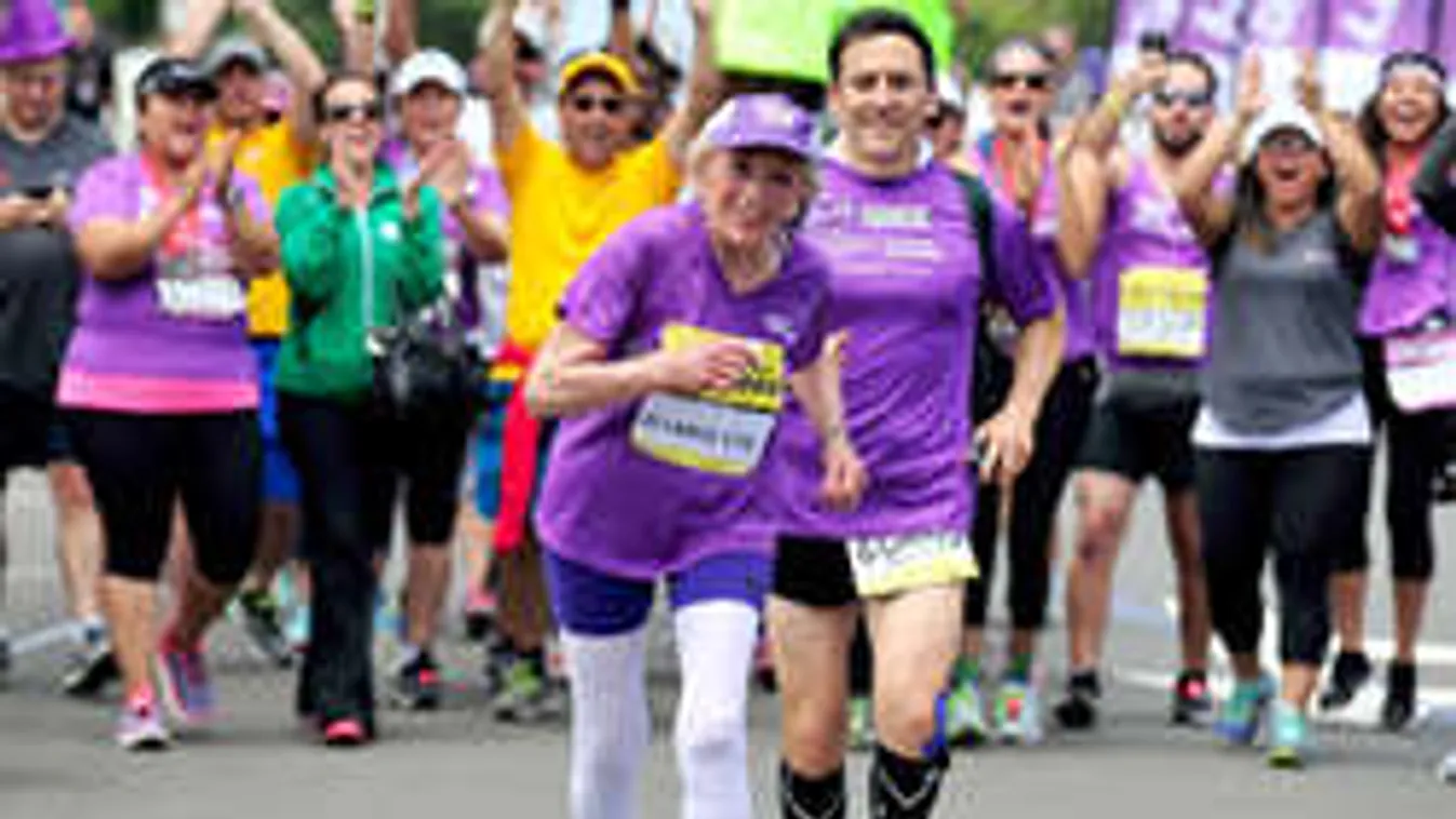 A rák után a maratont is legyőzte a 92 éves nagyi!