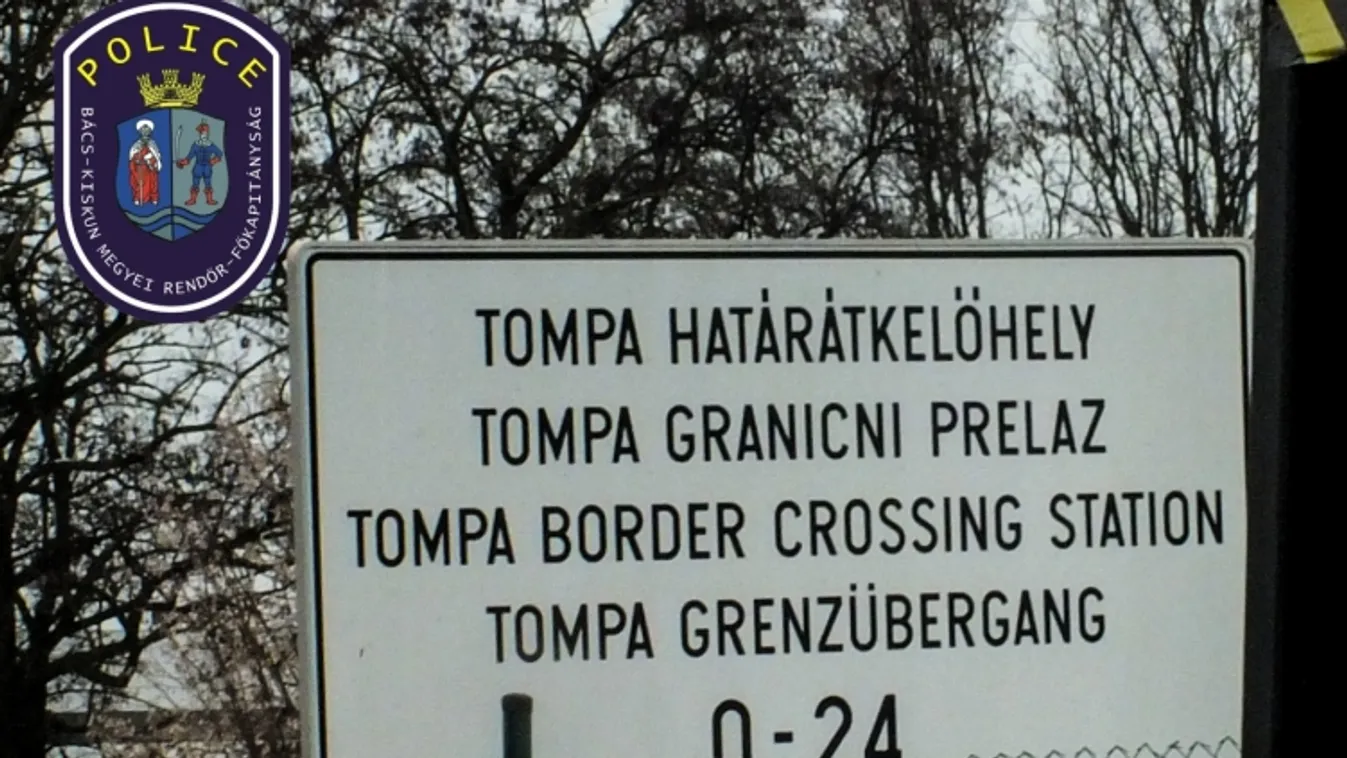 Egy migránscsoport akadályozta a forgalmat Tompánál, le is zárták az átkelőt