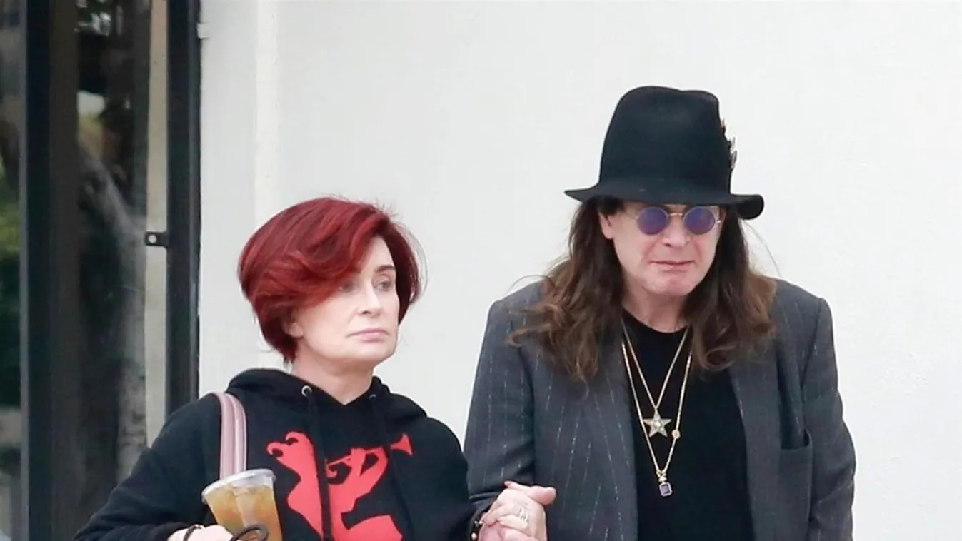 *EXCLUSIVE* Sharon and Ozzy Osbourne out for lunch together in LA
