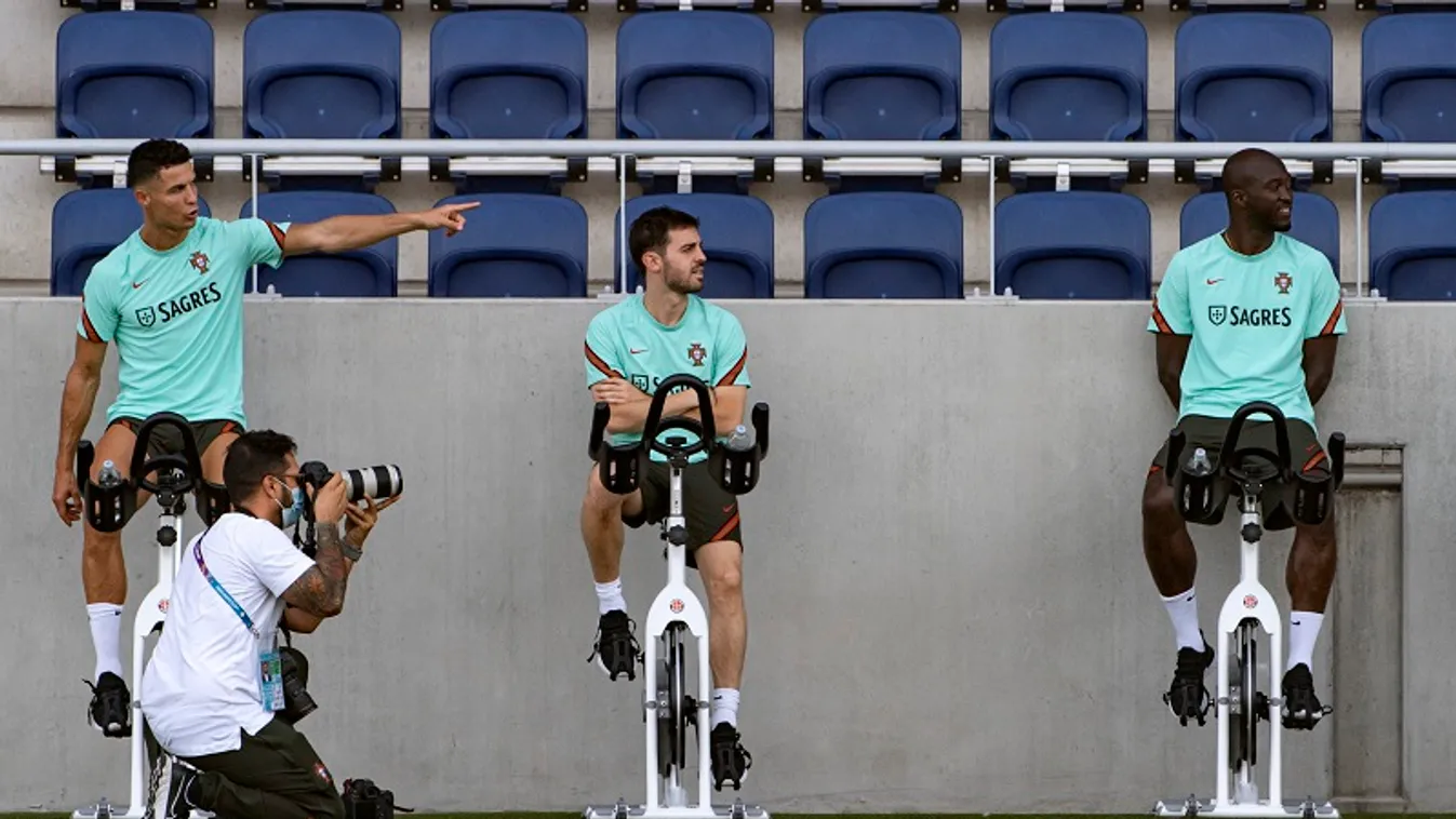 Cristiano Ronaldo és társai csütörtökön még Budapesten edzettek